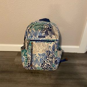 Vera Bradley Blue Floral Backpack